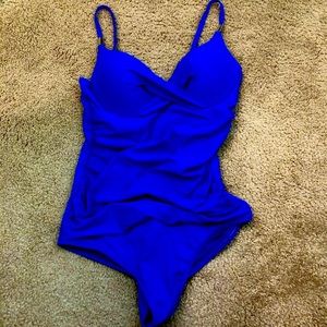 Electric royal blue bathing swimsuit